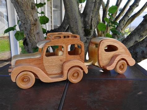 Handmade Wooden Toy, Woody Wagon and Camping Trailer,Scroll Saw Magic Woody Wagon & Trailer ...