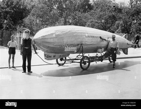 The model of the airship 'Graf Zeppelin' LZ 127 , 1934 Stock Photo, Royalty Free Image: 48346220 ...