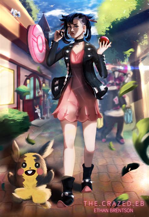 Pokemon Sword & Shield Marnie Fanart on Behance