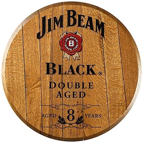 Jim Beam® Black Bourbon Barrel Head Wall Décor | Bourbon barrel, Jim beam, Barrel