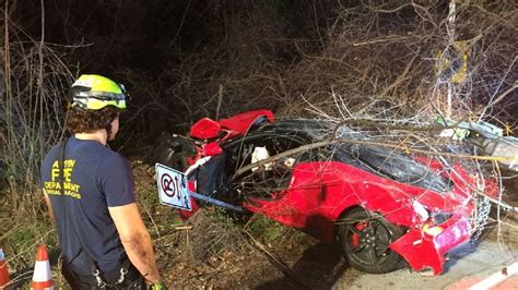 $385K Ferrari destroyed in suspected drunk driving crash in West Austin