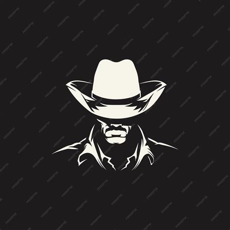 Cowboy logo design vector illustration | Premium AI-generated vector