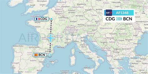 AF1348 Flight Status Air France: Paris to Barcelona (AFR1348)