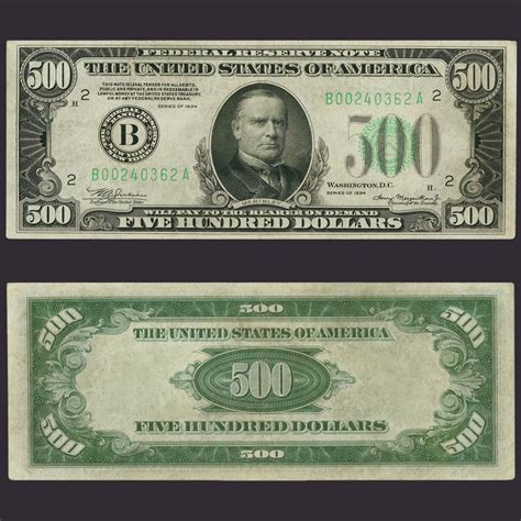 500 Us Dollar Bill