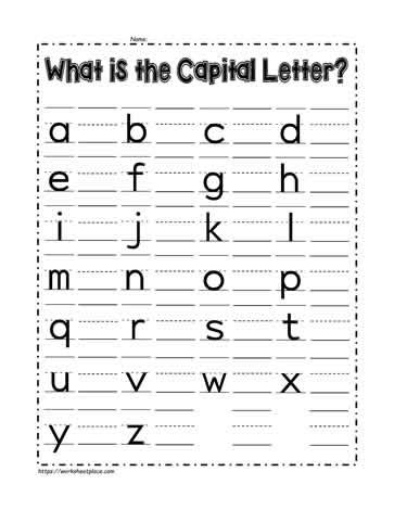 What is the Capital Letter Worksheets