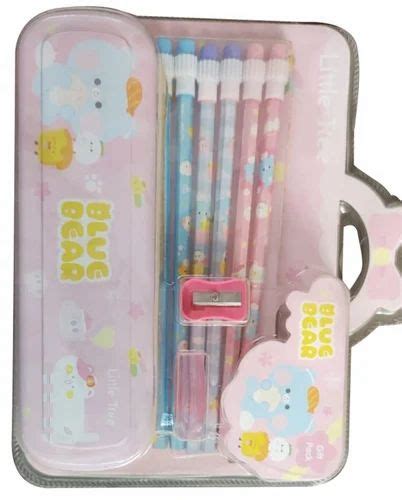 Plastic Blue Bear Stationery Gift Set at Rs 73/set in Gurgaon | ID: 26096581462