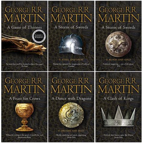 A Song of Ice and Fire Series 6 Books Collection Set By George R.R. Martin | The Book Bundle