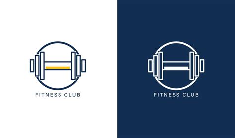 fitness club logo template simple design 15293519 Vector Art at Vecteezy