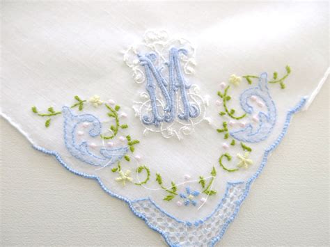 Personalized Hankies Monogrammed Handkerchiefs Fancy - Etsy