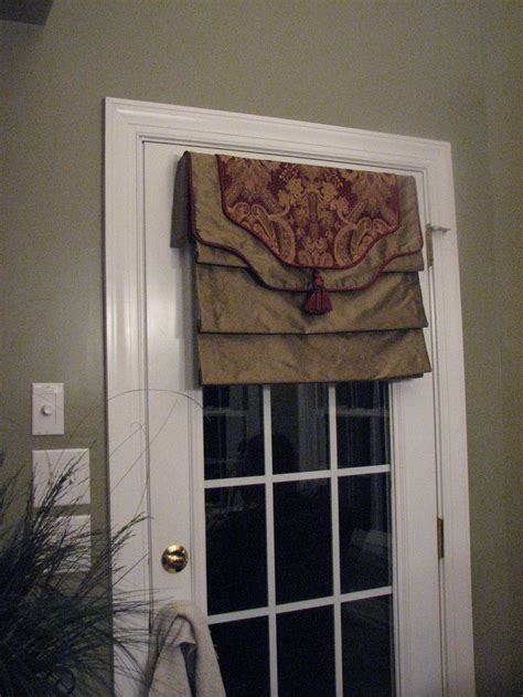 Roman Shade French Door | Window Treatments Design Ideas