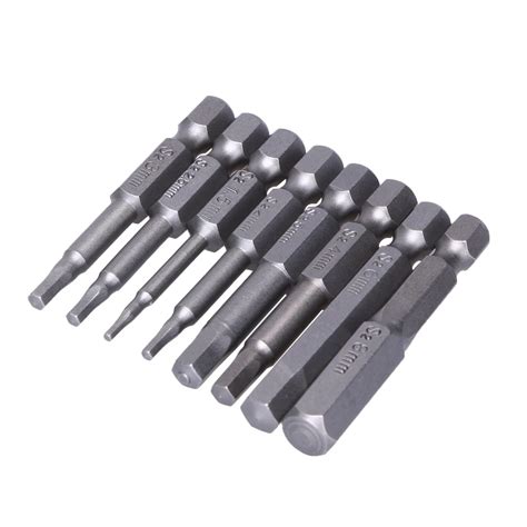 8pcs/Set Magnetic Hexagon Screwdriver Sets S2 Steel 1/4 Inch Hex Shank ...