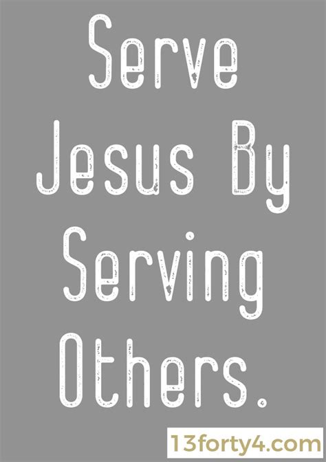 Serving Jesus By Serving Others in 2020