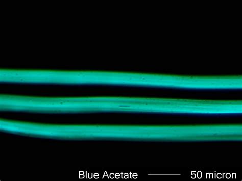 Acetate Fiber, Chromspun, Under the Microscope