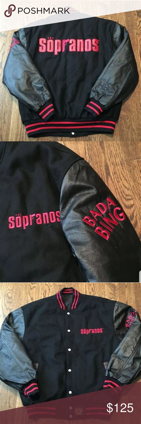 Sopranos Jacket Large HBO Wool Leather Reversible Sopranos Jacket Large HBO Wool Leather ...