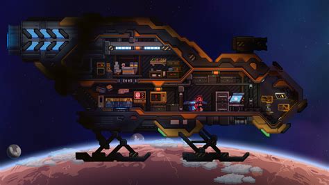 Custom spaceship by POHANY (Starbound) | Корабль, Песочница, Фэнтези