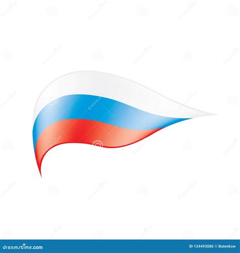 Russia Flag, Vector Illustration Stock Vector - Illustration of grunge, blue: 124493086