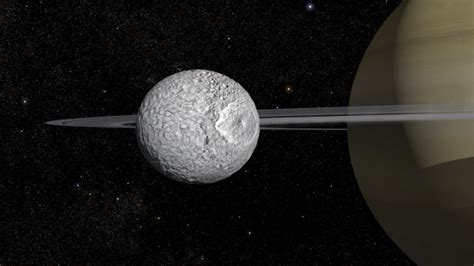 Saturn’s moon Mimas may have sprung a subsurface ocean