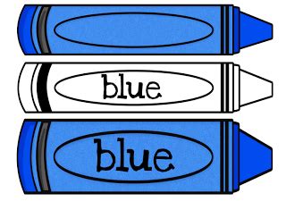 color blue crayon clipart - Clip Art Library