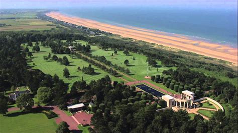 The Normandy American Cemetery and Memorial - located in Colleville-Sur ...