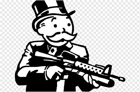 Mr. Monopoly with an f****ng gun Blank Template - Imgflip