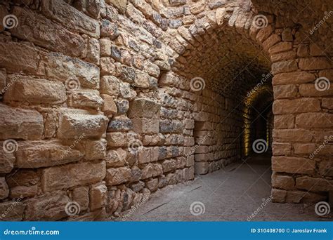 Ruins of Kerak Castle Inside. Jordan Stock Photo - Image of landmark ...