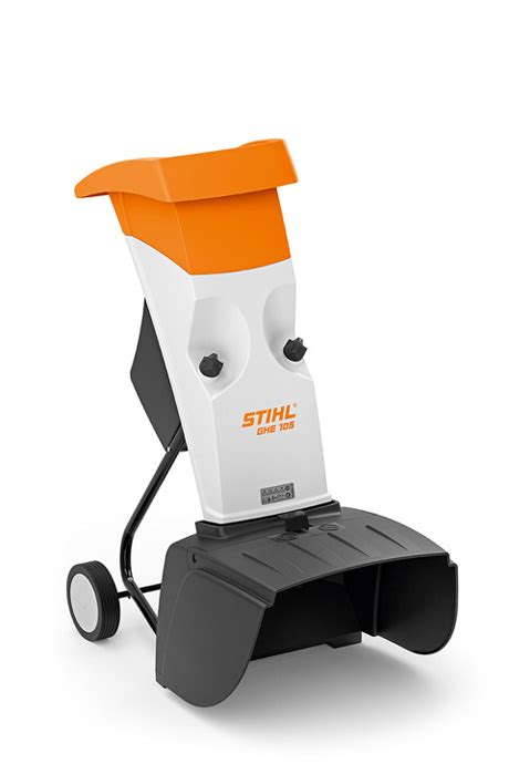 GHE 105 Electric Chipper / Shredder - Compact electric shredder with feed chute