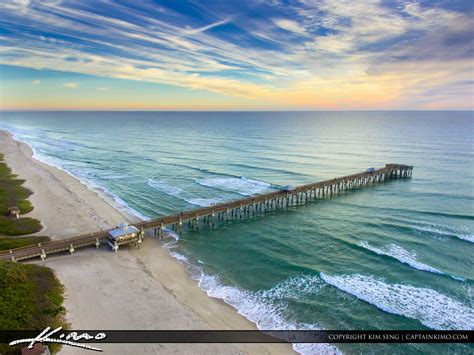 Juno Beach Pier Aerial HDR Photography – HDR Photography by Captain Kimo