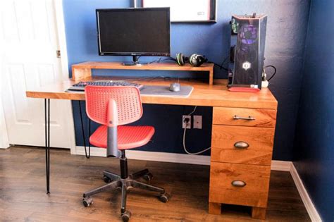 25 DIY Computer Desk Ideas and Plans to Build Your Own Desk - Blitsy