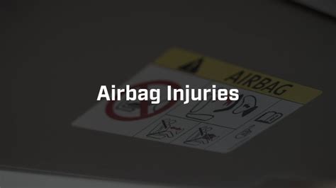 Airbag Injuries After a Car Accident