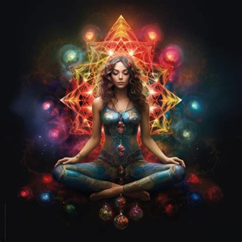 Premium AI Image | Chakra in meditation energy healing and spiritual growth through balanced ...