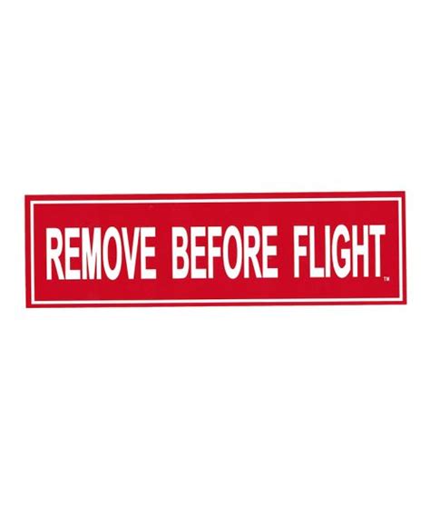 Red Remove Before Flight Bumper Sticker