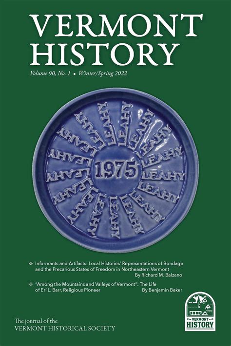 Vermont History Journal — Vermont Historical Society