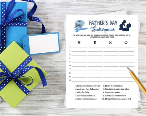 Father's Day Game Bundle Printable Fathers Day Ideas Fun - Etsy