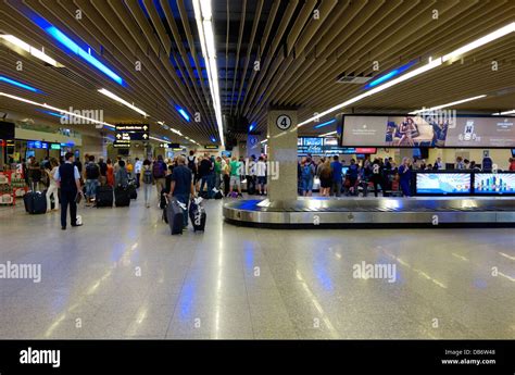 The arrival terminal in the international airport of Valletta capital ...