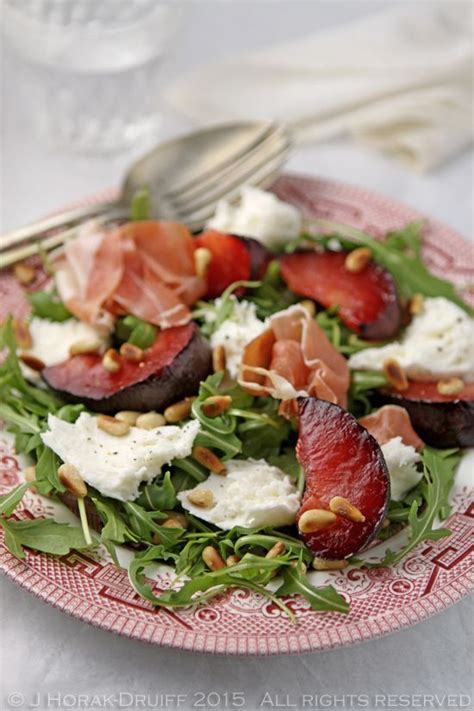 Plum, Serrano ham and mozzarella salad - Cooksister | Food, Travel ...