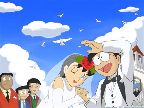 Nobita Shizuka Wedding - Wallpaper, High Definition, High Quality, Widescreen