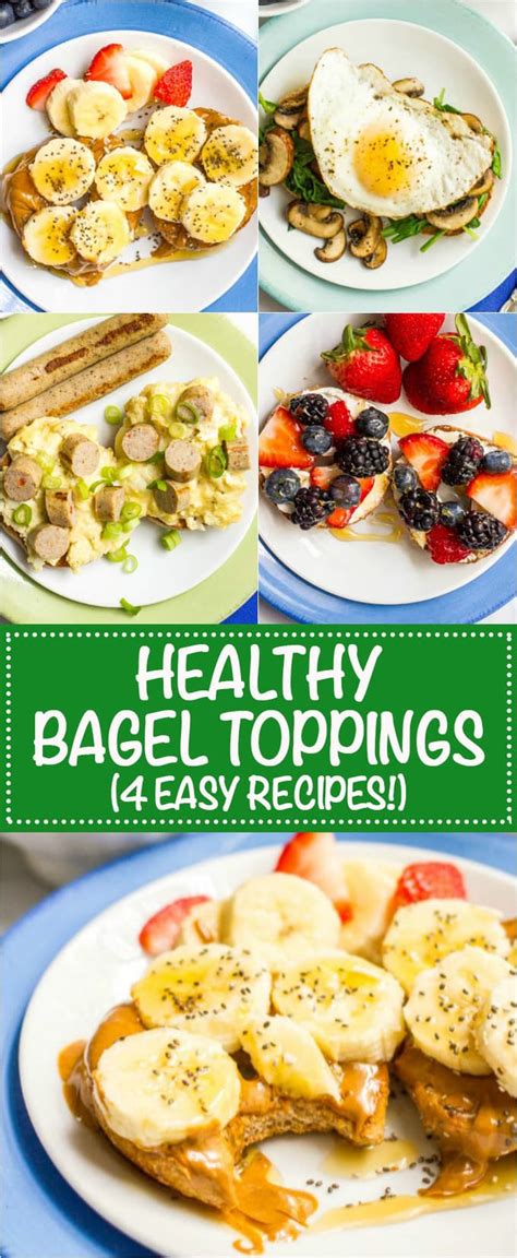 Healthy bagel toppings, 4 ways - Family Food on the Table