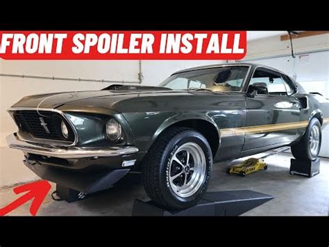 1969 Mustang Mach 1 Front Spoiler Install - YouTube