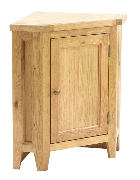 Oak Small Corner Cupboard - Edmunds and Clarke Furniture