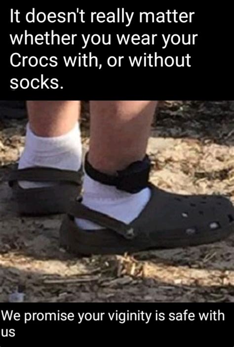 Crocs With Socks Meme