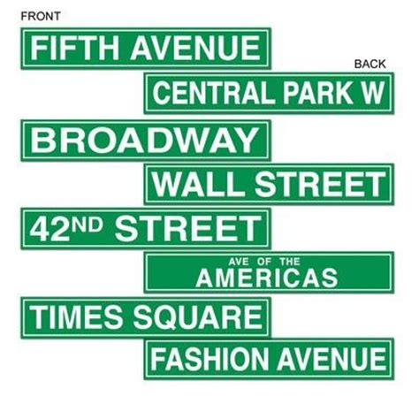 City streets, New york and Street names on Pinterest