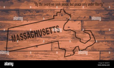 Massachusetts state map hi-res stock photography and images - Alamy