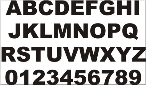 ABC – Arial Black Font – Decalarama