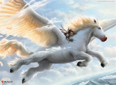 Here's my full art for Arborea Pegasus ( art brief inside)! : r/magicTCG