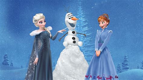 Olafs Frozen Adventure Anna Elsa #Frozen #Adventure #Anna #Elsa #Olafs #1080P #wallpaper # ...