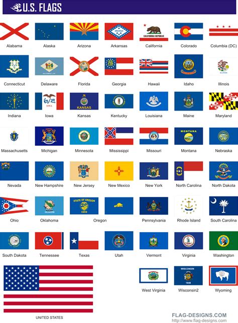 State Flags | 50 U.S. Flags - vector clipart, vector images | United ...