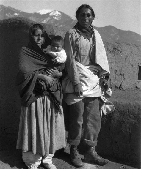 Native Americans on Instagram: “Group portrait, unidentified, Taos Pueblo, New Mexico ...