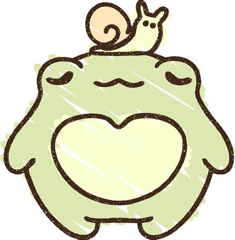 Cute Frog Chalk Drawing 9816370 Vector Art at Vecteezy