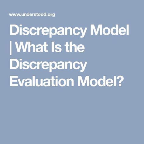 What Is Discrepancy Model - special education students