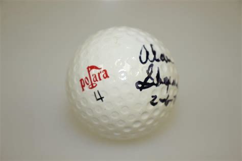 Lot Detail - Astronaut Alan Shepard Signed Polara Golf Ball w/ 'Moon Shot' Date Inscription "2-6 ...